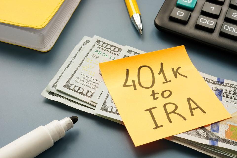 Rolling Over A 401(k) To An IRA Can Cost You Thousands Of&nbsp;Dollars